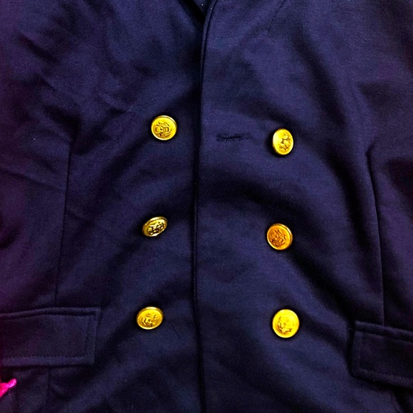 Love Culture pink & navy buttoned blazer size M - Picture 5 of 8